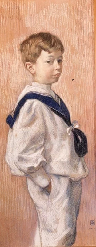 Ritratto di Antoine Braun figlio di Alexandre Braun